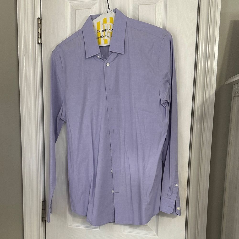 Express Men's Light Purple Dress Shirt 1MX